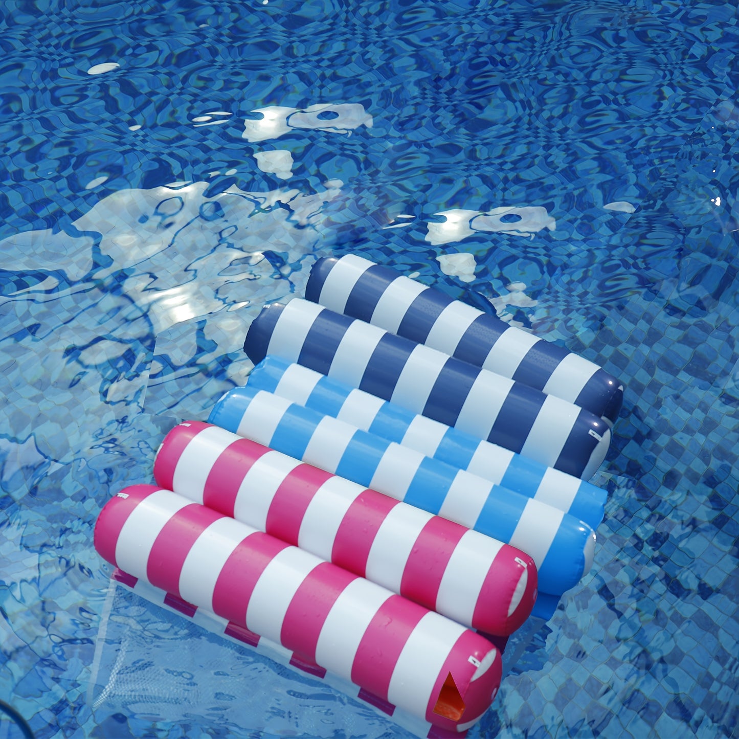 Lucky Rain 5pc Inflatable All In One Pool Float Lounge Set