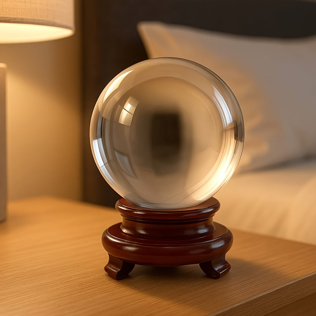 Natural Crystal Ball Ornament For Feng Shui And Photography