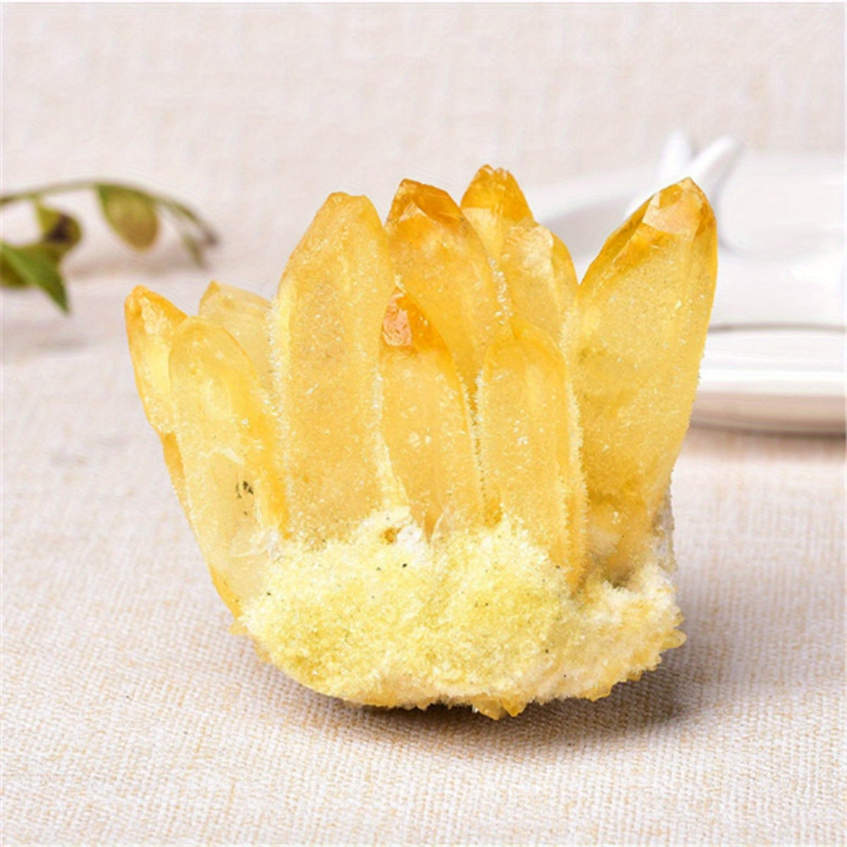 Large Natural Citrine Crystal Cluster Lucky Stone Gift