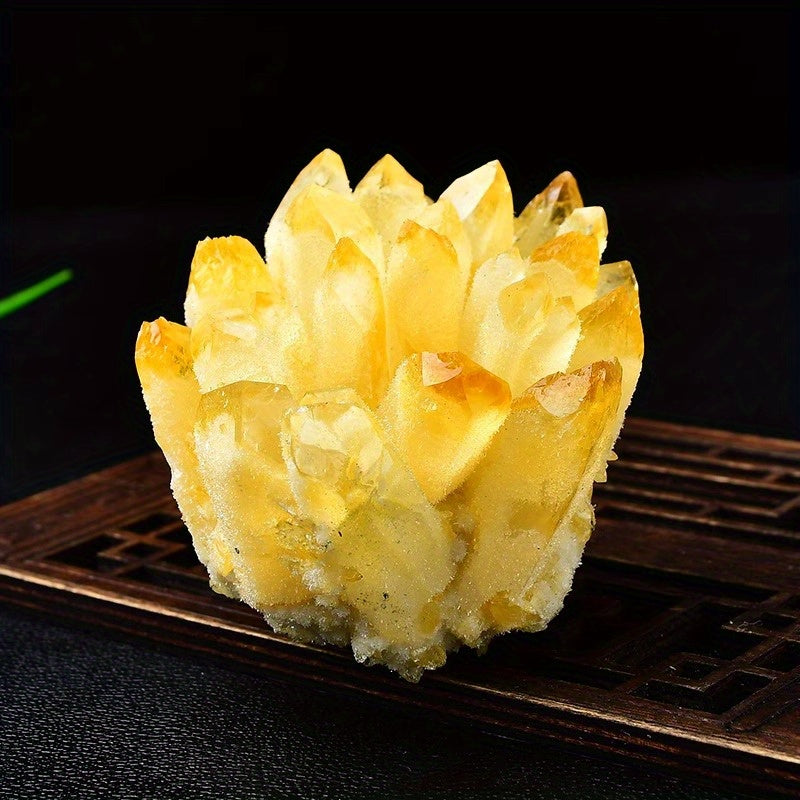 Large Natural Citrine Crystal Cluster Lucky Stone Gift