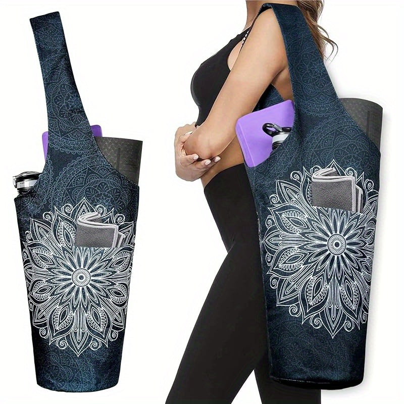 Yoga Mat Bag Long Tote With Pockets Fits Most Mats Now