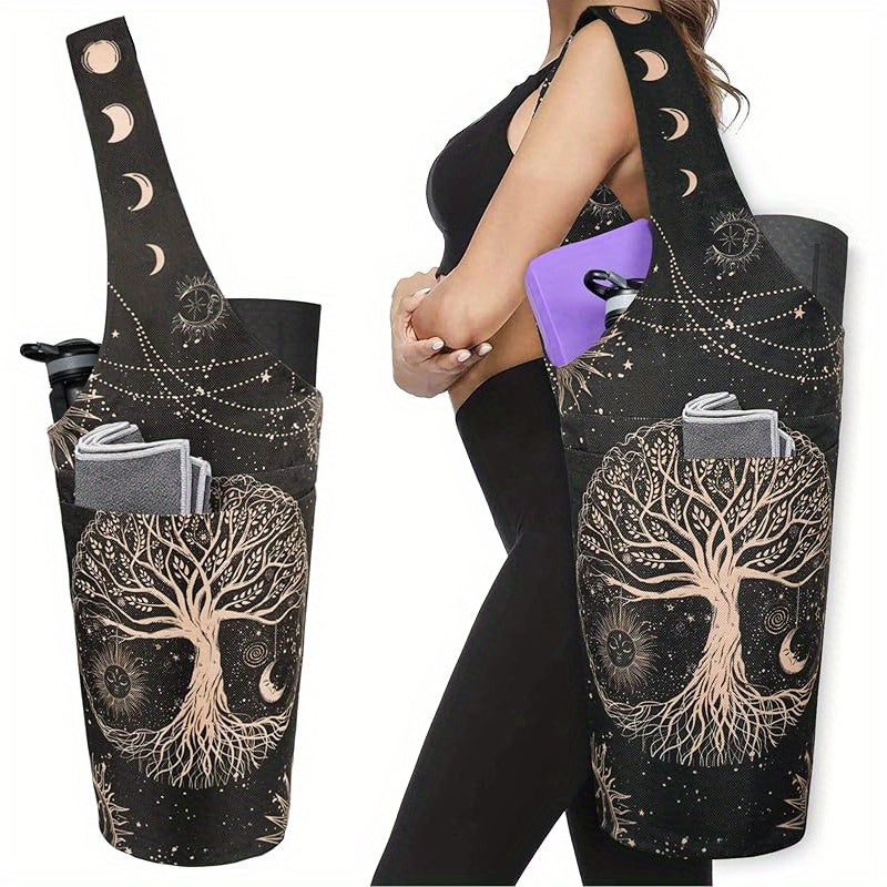 Yoga Mat Bag Long Tote With Pockets Fits Most Mats Now