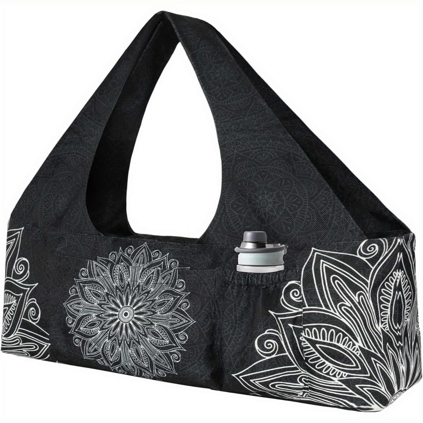 Large Yoga Mat Bag With Strap Zipper Pockets Fits Most Mats