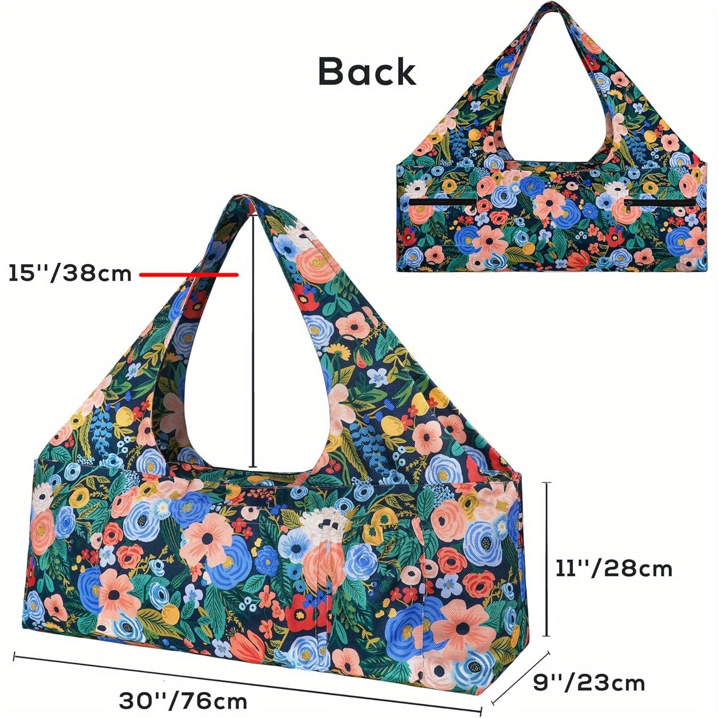 Large Yoga Mat Bag With Strap And Pockets Fits Most Mats