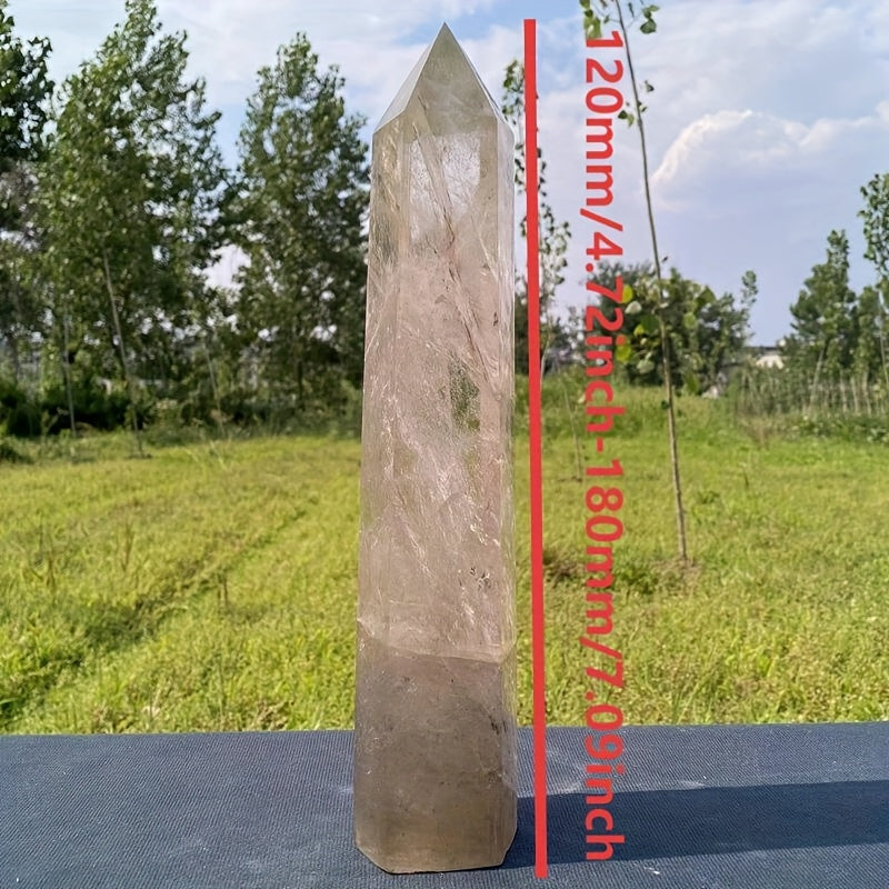 Smoky Quartz Obelisk Wand Crystal Boho Home Decor Gift