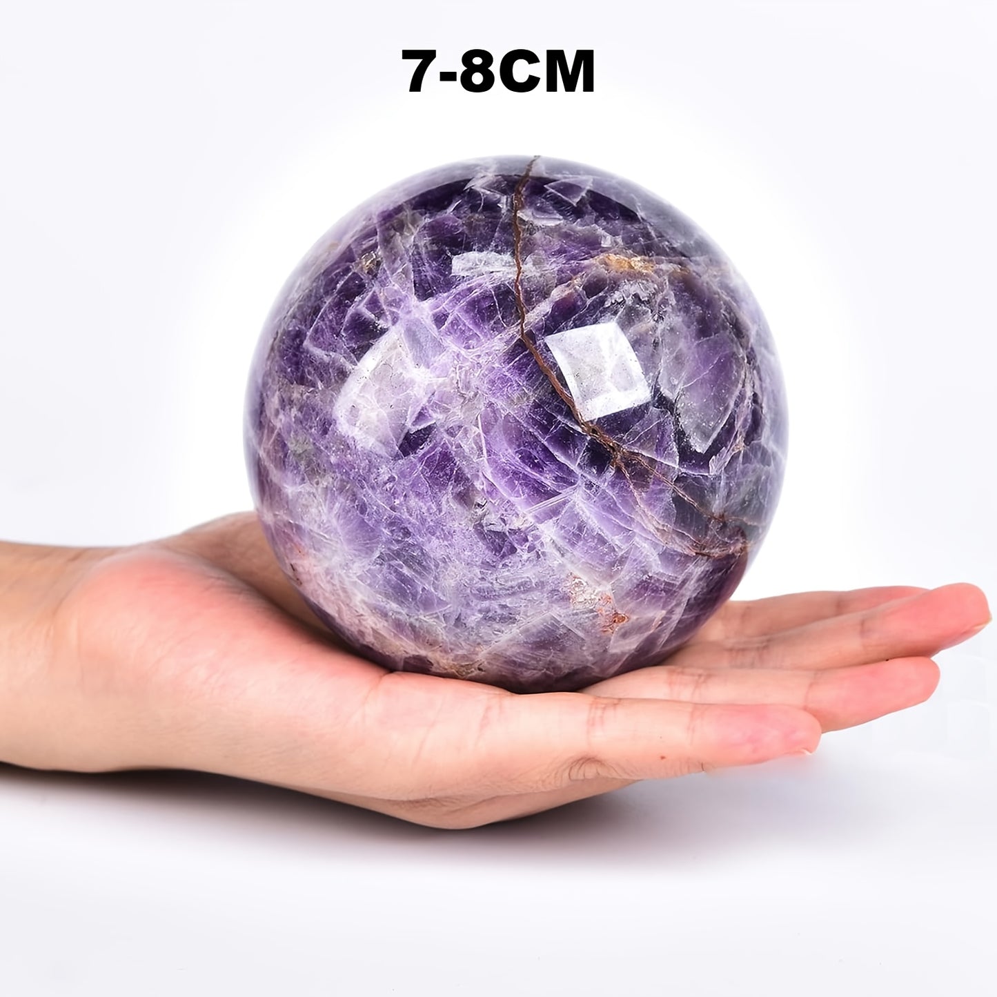 Purple Amethyst Ball Bohemian Ornament For Living Room