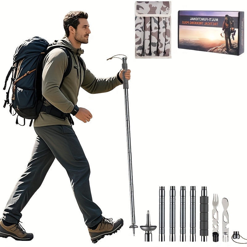 Adjustable Trekking Poles With Fork And Spoon For Camping