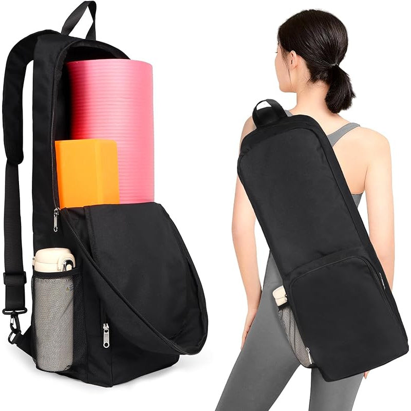 Women's Yoga Mat Bag Large Capacity Gym Backpack Wet Pocket