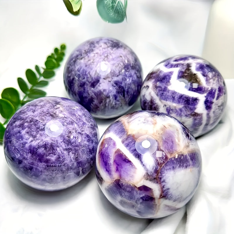 Purple Amethyst Ball Bohemian Ornament For Living Room