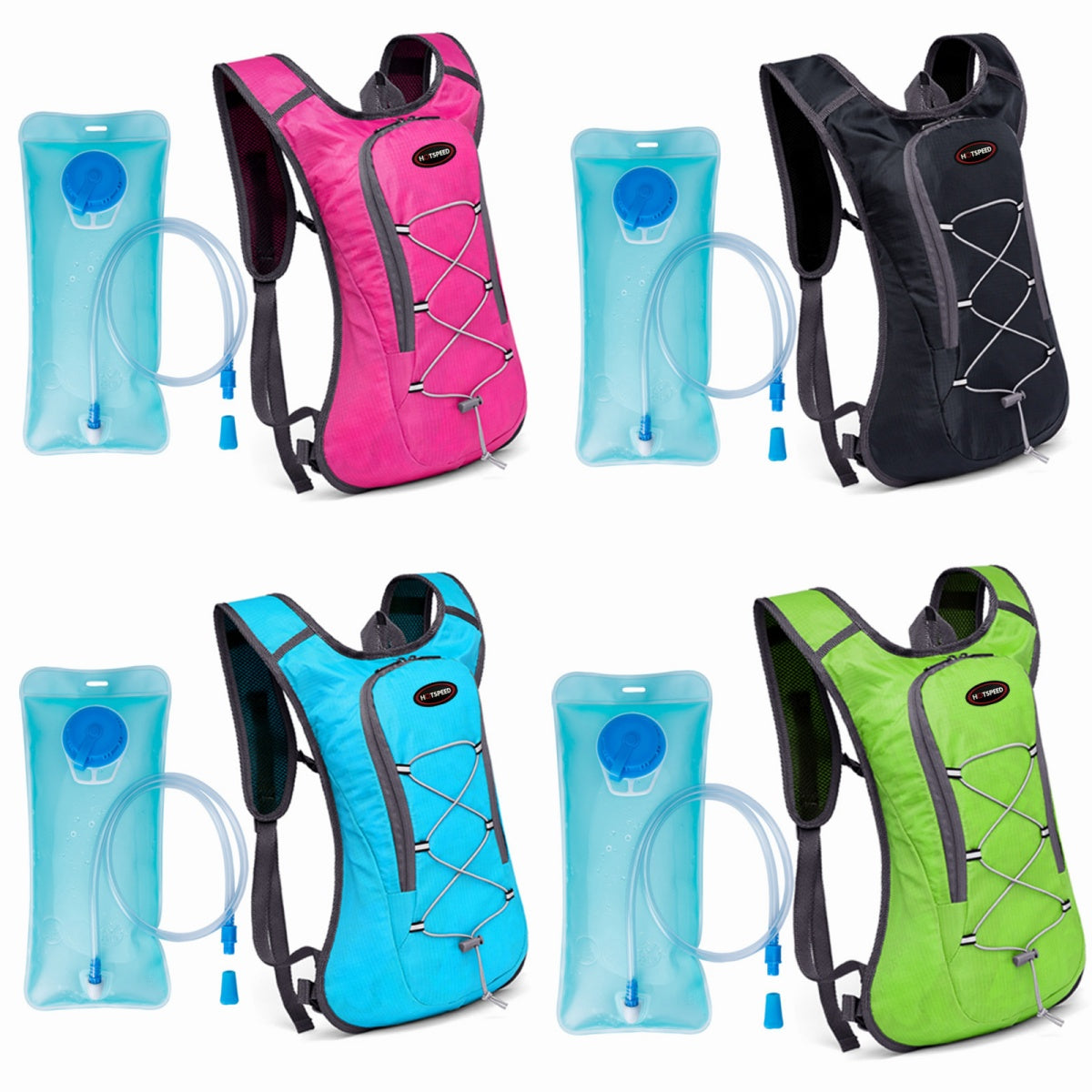 Ultralight Breathable Bike Backpack With 2L Hydration Bag