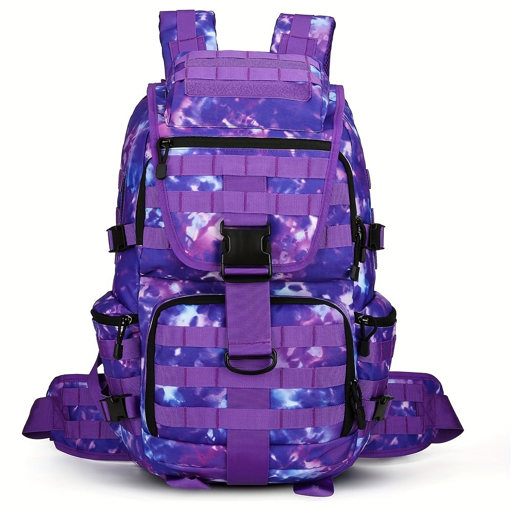 Purple Camouflage Tactical Backpack 13 21 Gallons Waterproof