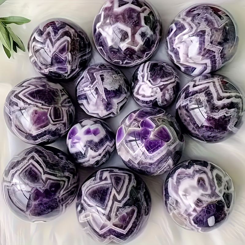 Purple Amethyst Ball Bohemian Ornament For Living Room