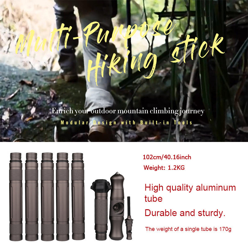 Multifunctional T Shaped Hiking Pole For Outdoor Walking