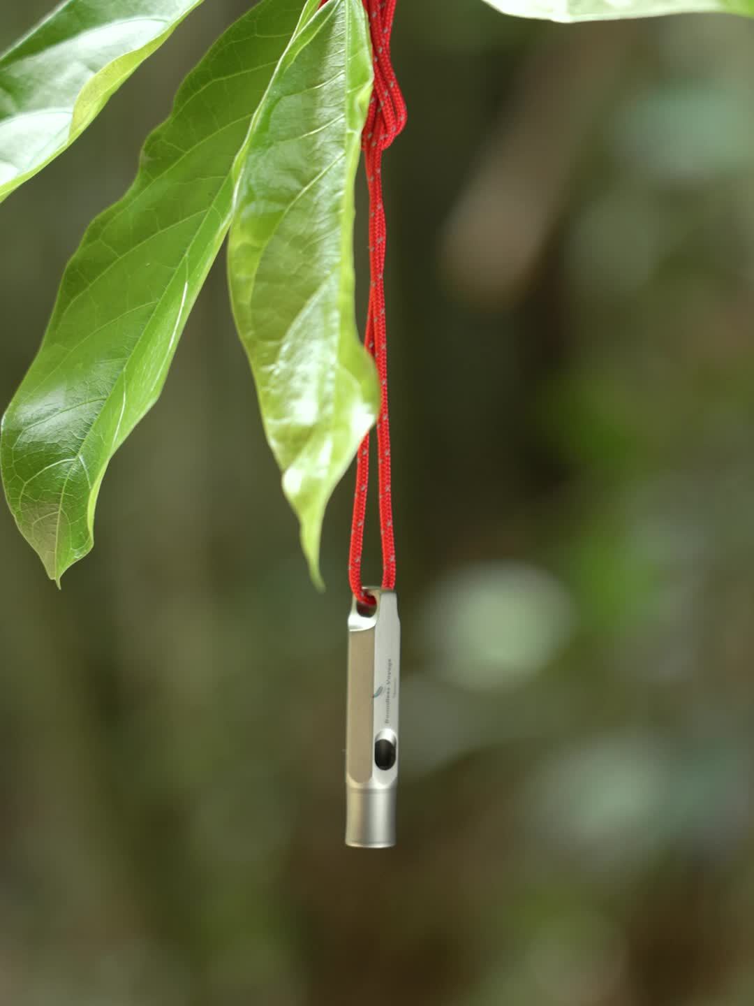 Boundless Voyage Titanium Survival Whistle With Lanyard