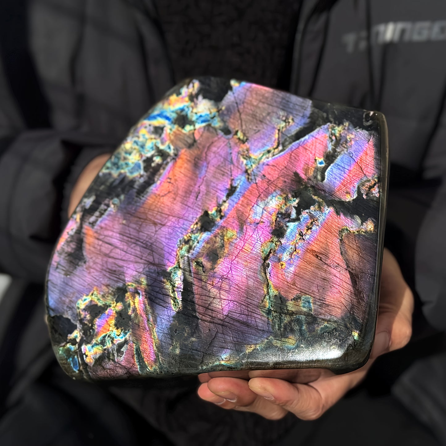 Large Labradorite Stone Ornament 600G 800G Home Decor Gift
