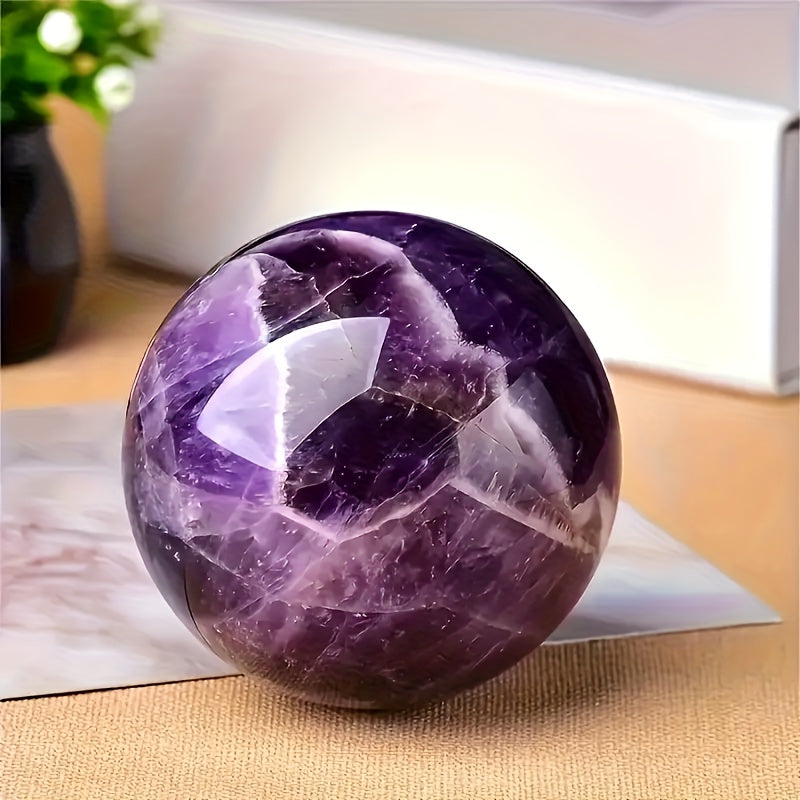 Purple Amethyst Ball Bohemian Ornament For Living Room