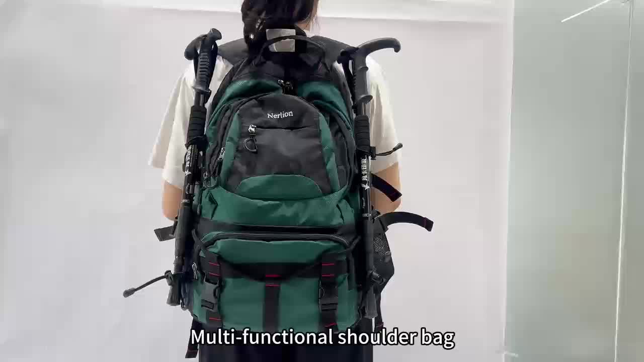 Men Large Capacity Hiking Backpack For Travel And Camping