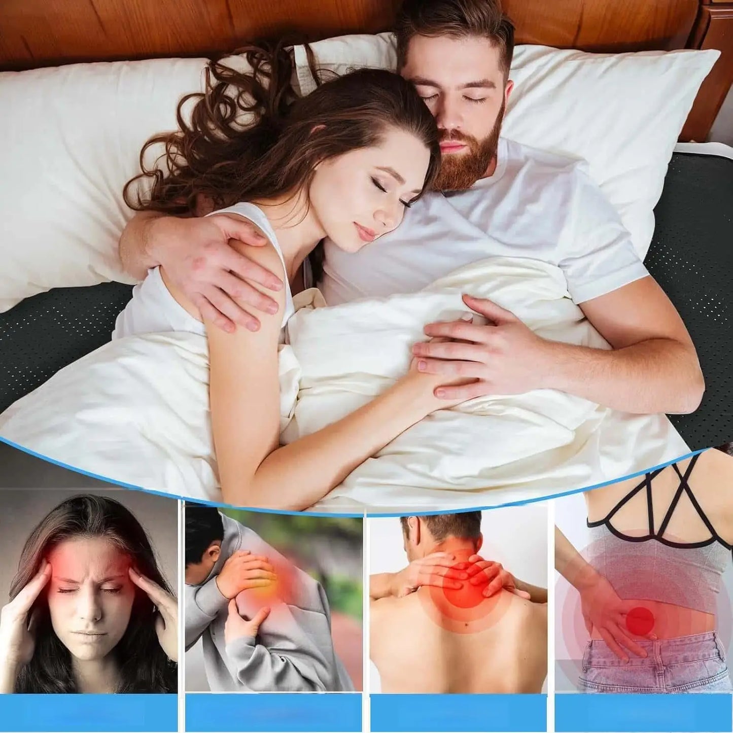 Grounding Sheet And Perforated Grounding Mat With Conductive Carbon Faux Leather