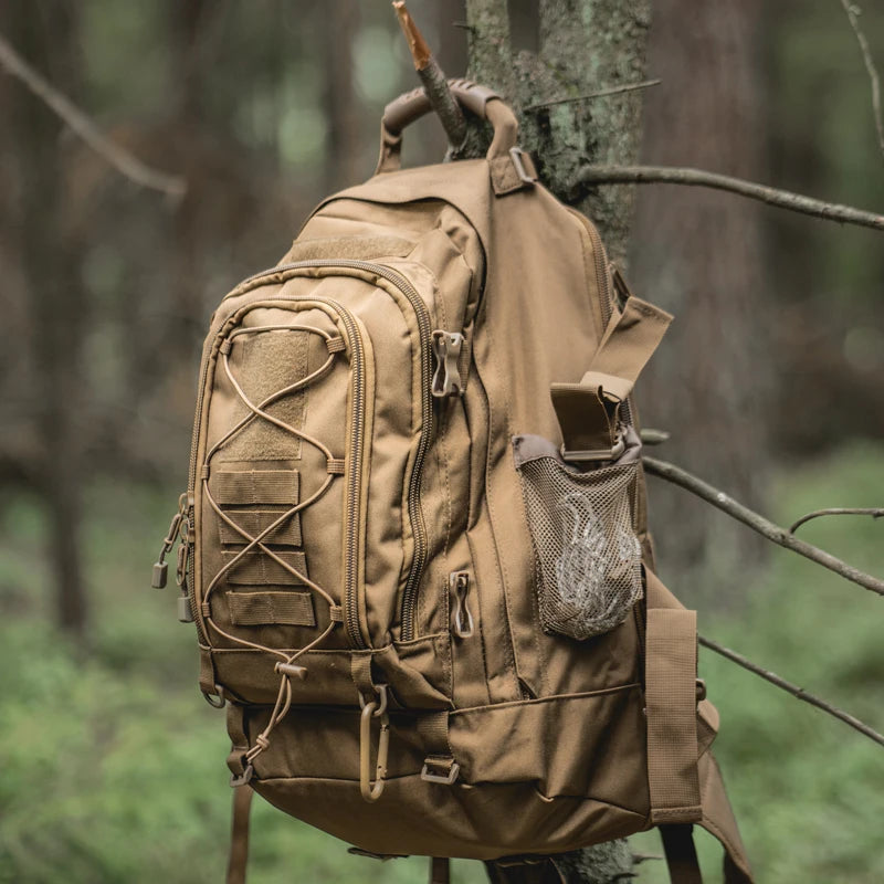 65L Outdoor Tactical Backpack for Men Large Capacity Military Hiking Rucksack