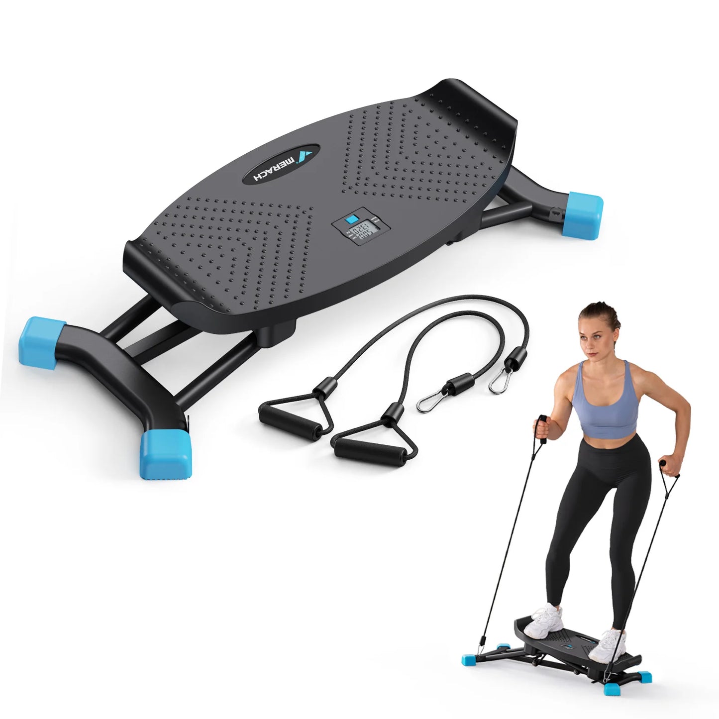 MERACH Ski Machine Simulated Ski Trainer for Full Body Cardio Workout
