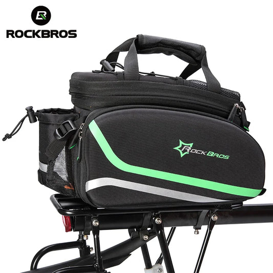 Rockbros 3 In 1 Waterproof Bike Panniers Carrier Trunk Bag 35L Rear Rack Bag