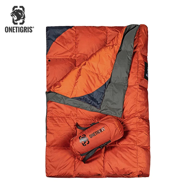 OneTigris Foldable Camping Blanket 3-Season 1-Person Quilt