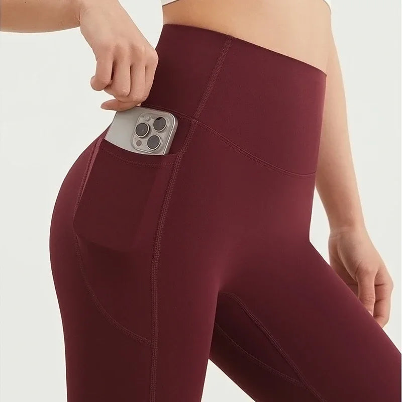 High Waist Push Up Fitness Leggings Women Yoga Pants Nude