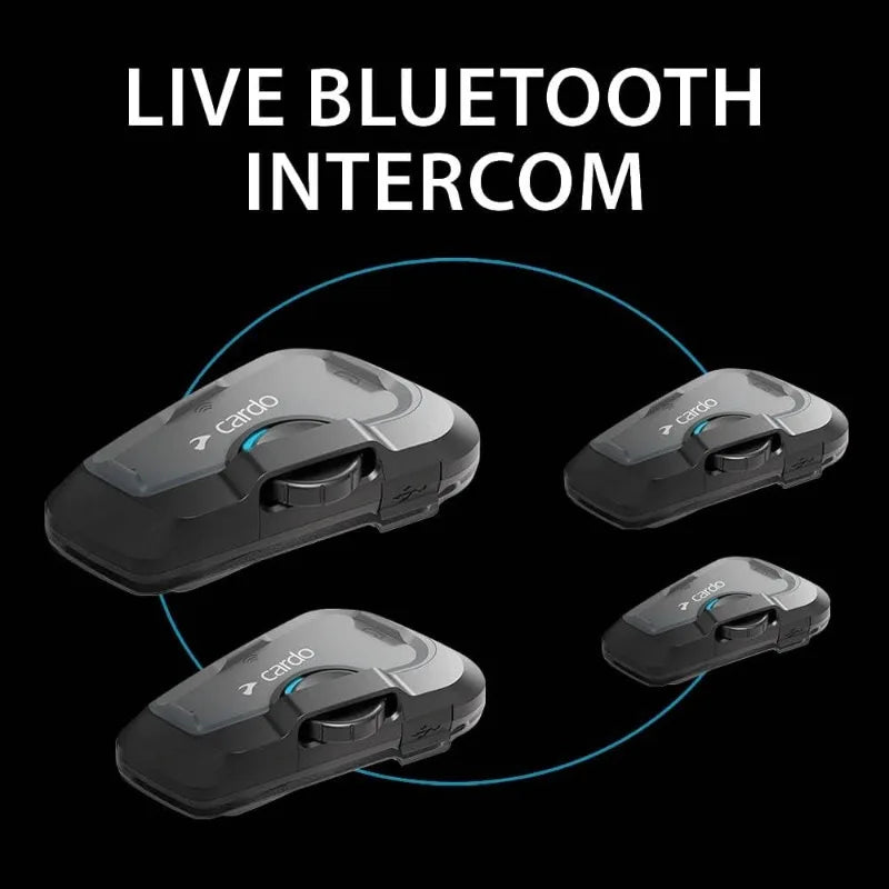 Cardo Systems Freecom 4X Single Bluetooth Intercom Black 1 Pack