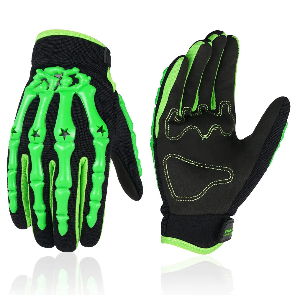 Motocross Gloves Motorcycle BMX MX ATV Dirt Bike Bicycle Skeleton Cycling Gloves for Men Women