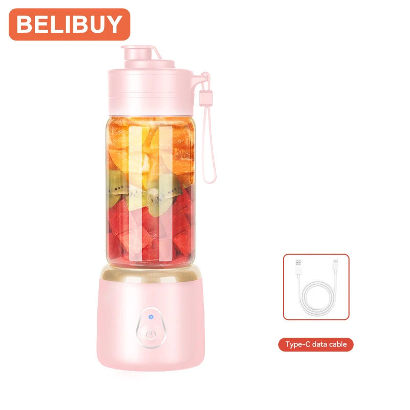Portable Electric Juicer USB Charging Mini Citrus Blender for Travel