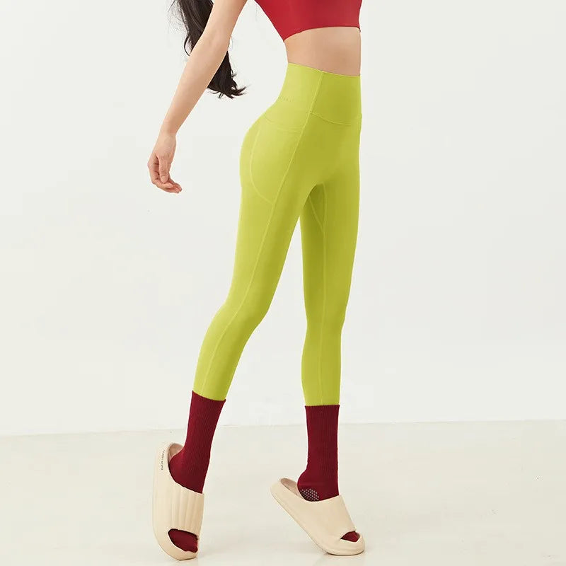 High Waist Push Up Fitness Leggings Women Yoga Pants Nude