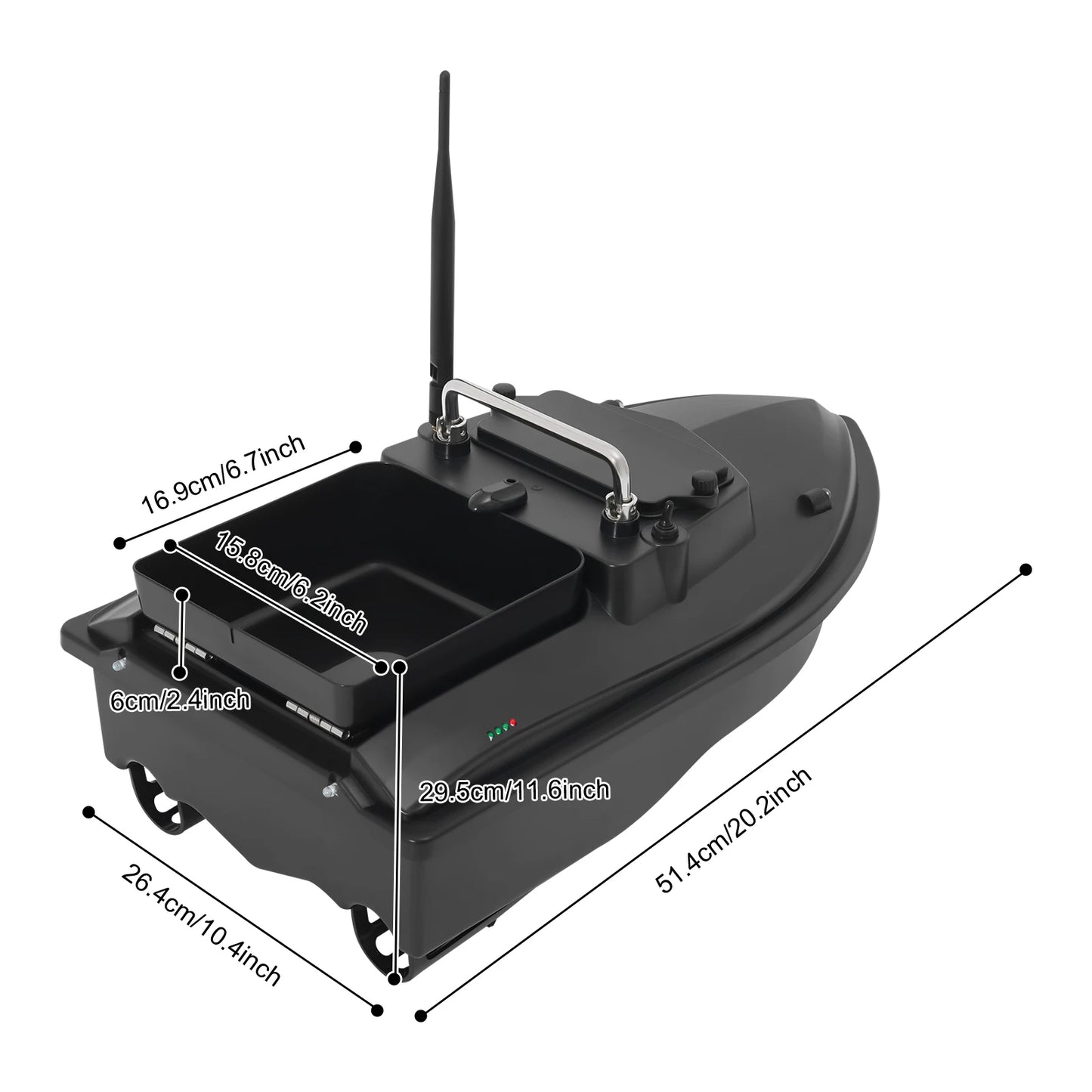 High Speed Remote Control Fishing Bait Boat for Pool and Lake Use