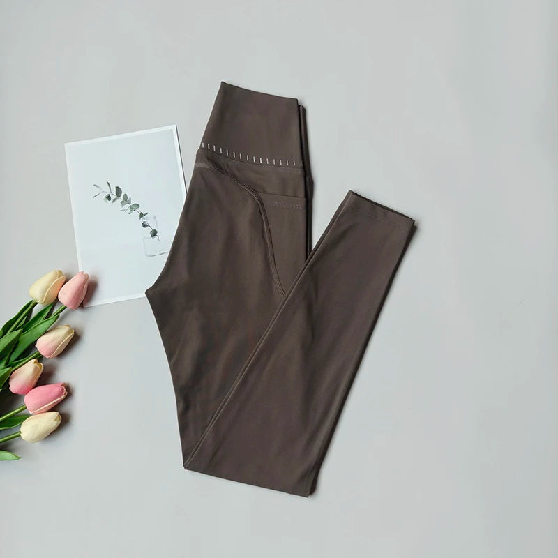 High Waist Push Up Fitness Leggings Women Yoga Pants Nude