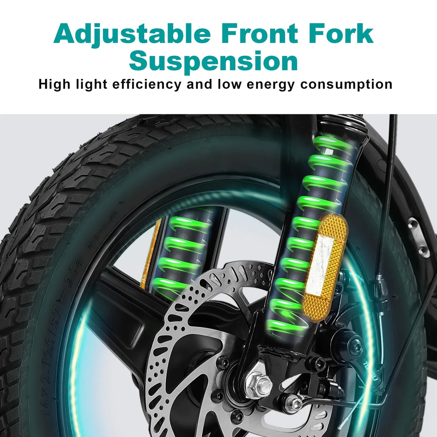 Foldable Electric Bike 500W For Adults Removable Battery