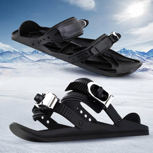 Mini Short Ski Skates Skiboards Adjustable Snowboard Boots
