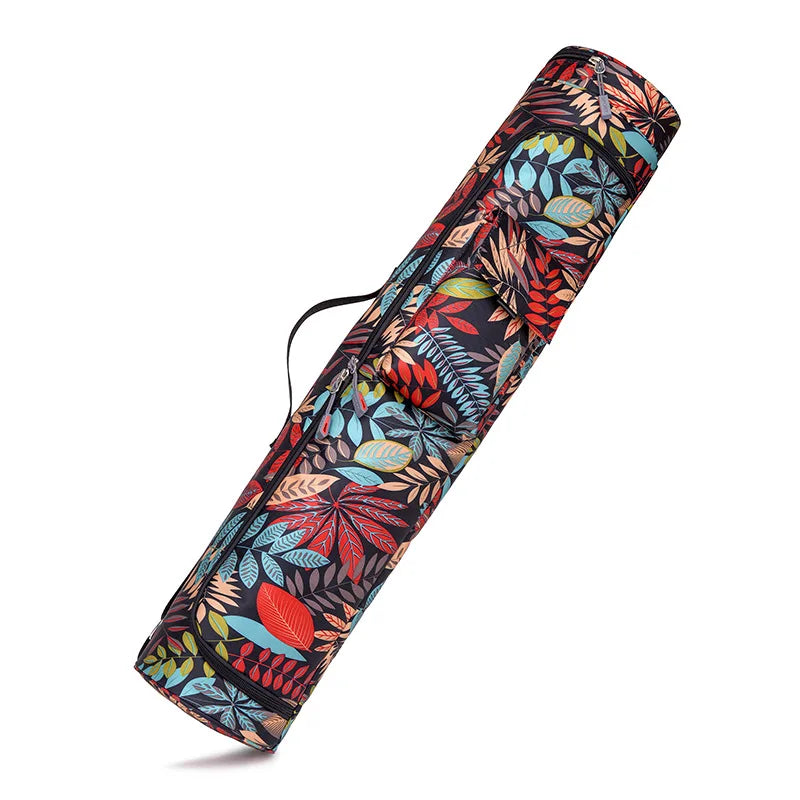 Printed Yoga Mat Bag for Men and Women Waterproof Fitness Backpack Cover
