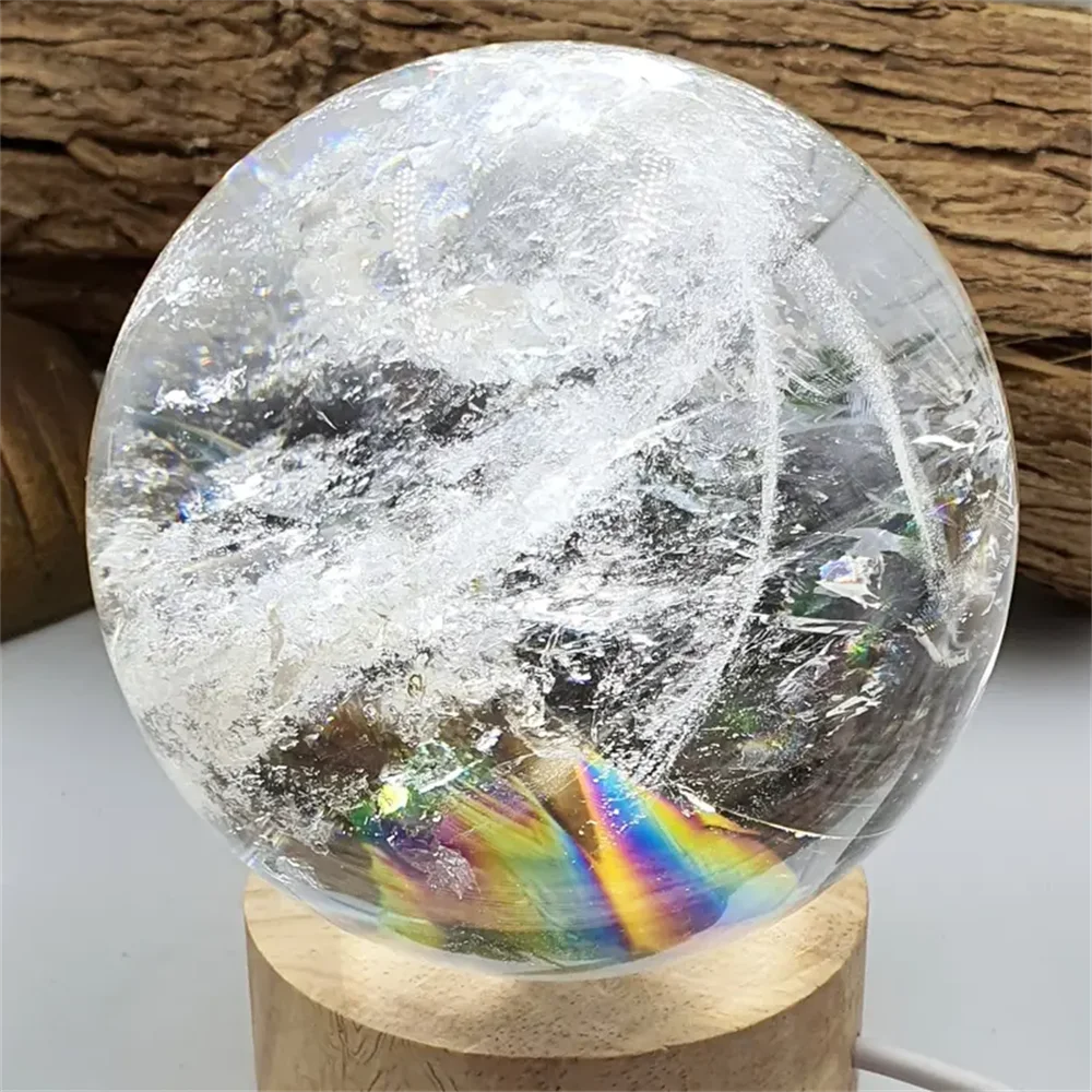 White Calcite Crystal Ball Healing Gemstone For Home Decor
