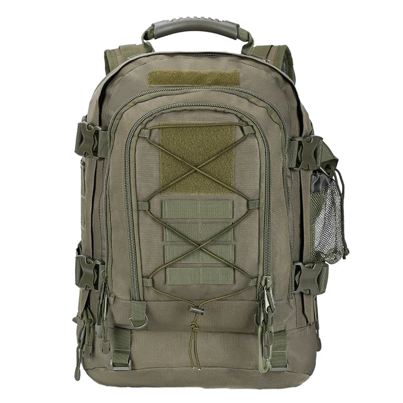 65L Outdoor Tactical Backpack for Men Large Capacity Military Hiking Rucksack