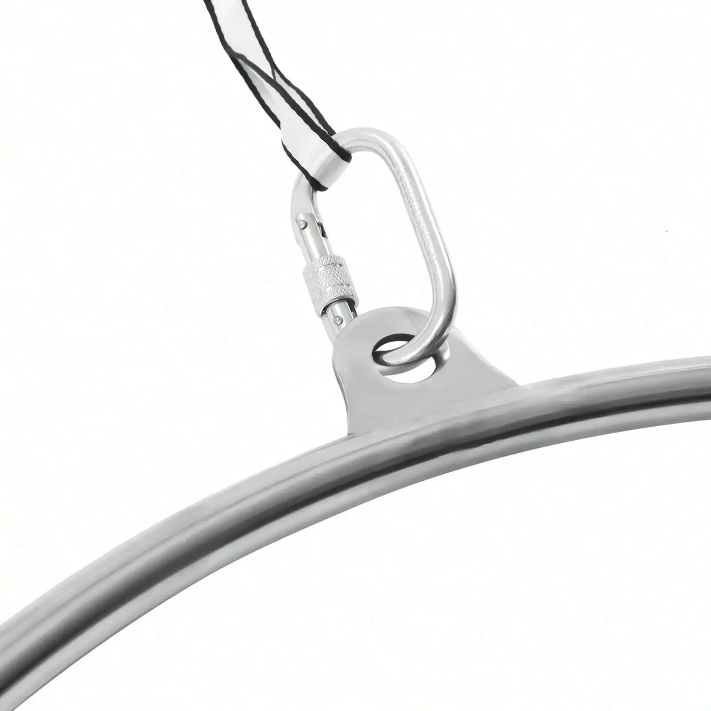 90cm Aerial Lyra Hoop Gymnastic Equipment Lifting Ring Yoga Ring Dance Stainless Steel 350Kg Capacity