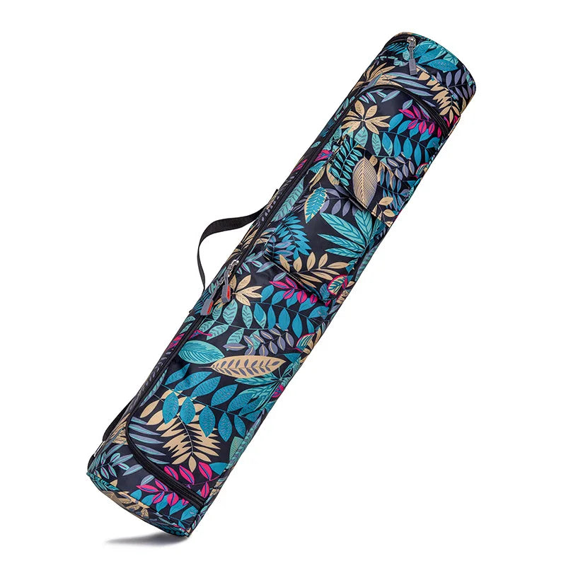 Printed Yoga Mat Bag for Men and Women Waterproof Fitness Backpack Cover