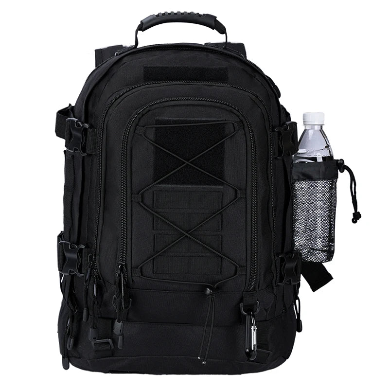 65L Outdoor Tactical Backpack for Men Large Capacity Military Hiking Rucksack