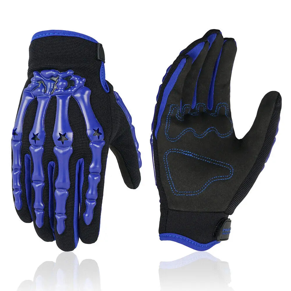 Motocross Gloves Motorcycle BMX MX ATV Dirt Bike Bicycle Skeleton Cycling Gloves for Men Women