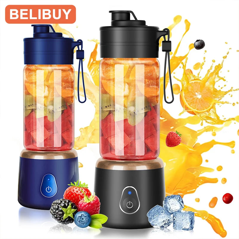 Portable Electric Juicer USB Charging Mini Citrus Blender for Travel