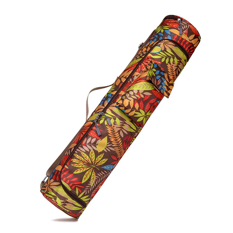 Printed Yoga Mat Bag for Men and Women Waterproof Fitness Backpack Cover