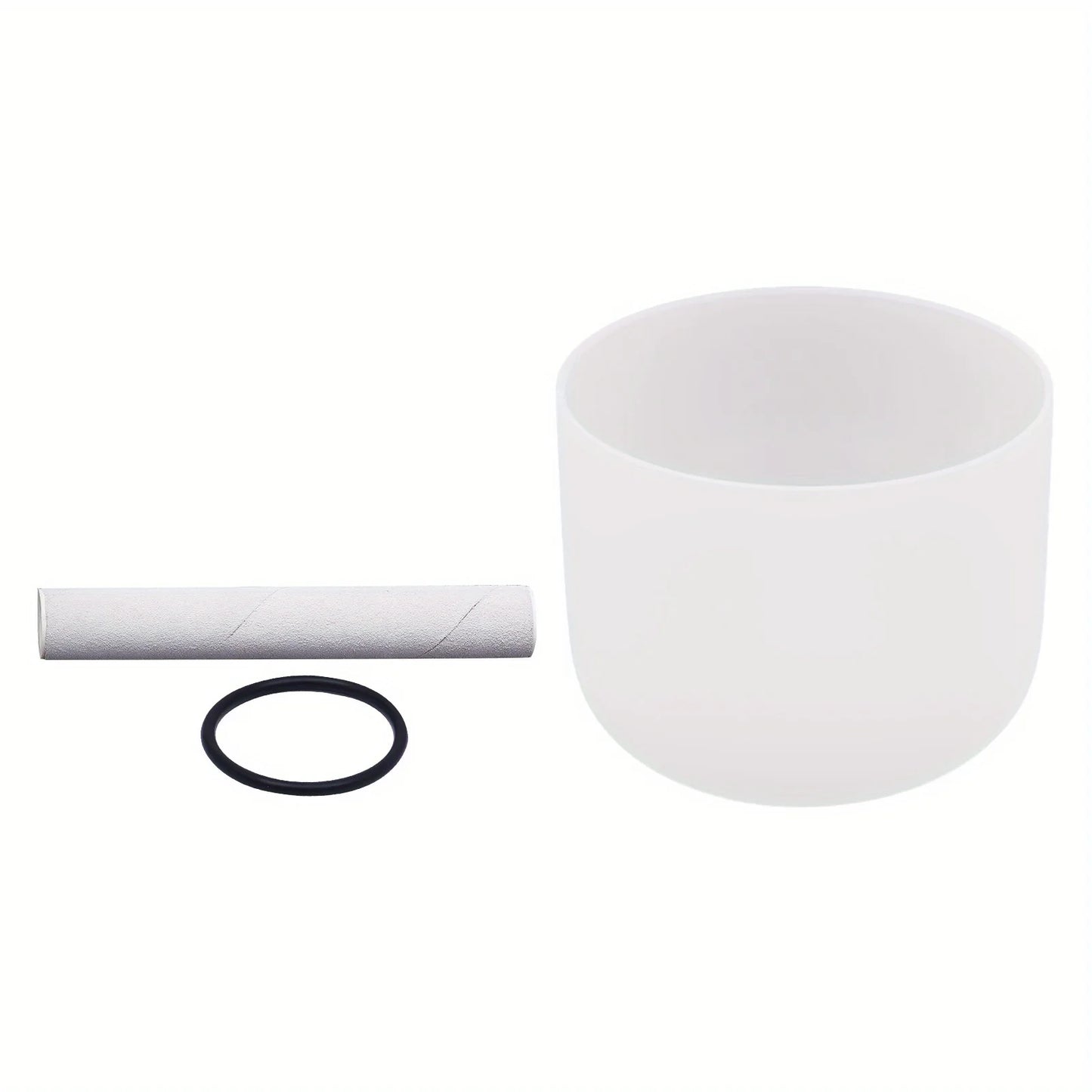 8 Inch Quartz Crystal Singing Bowl for Meditation and Yoga F Note Tone