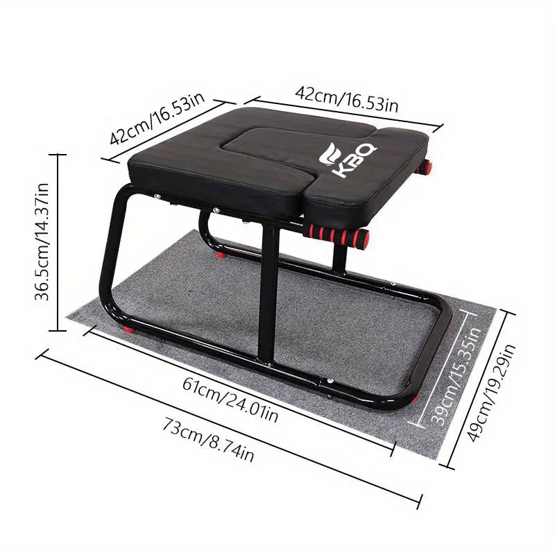 Home Inverted Stool With Double Armrest Yoga Headrest Bench For Balance Training