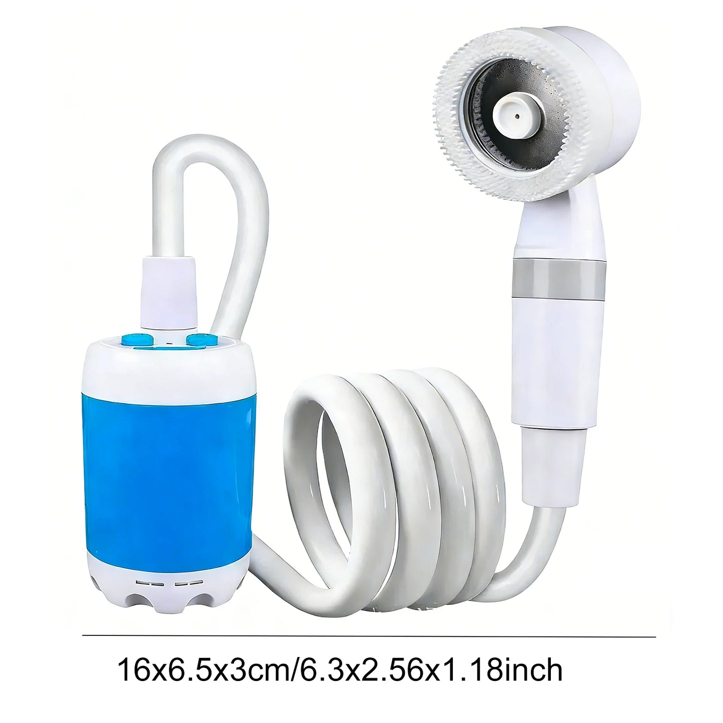 Portable Camping Shower Pump With 4000mAh Rechargeable Battery Outdoor Sprayer