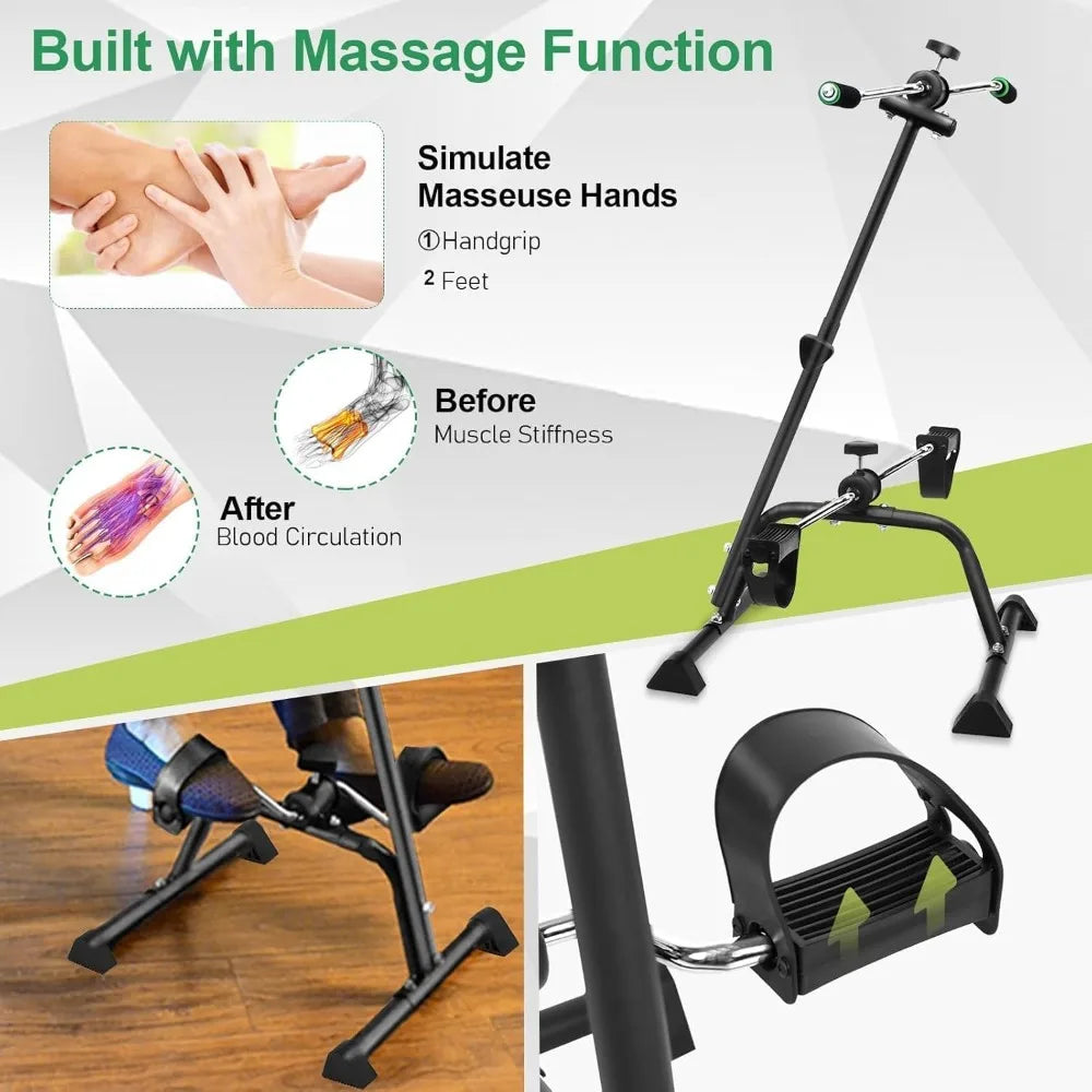 Senior Exercise Bike Pedal Exerciser for Arms Legs Knees