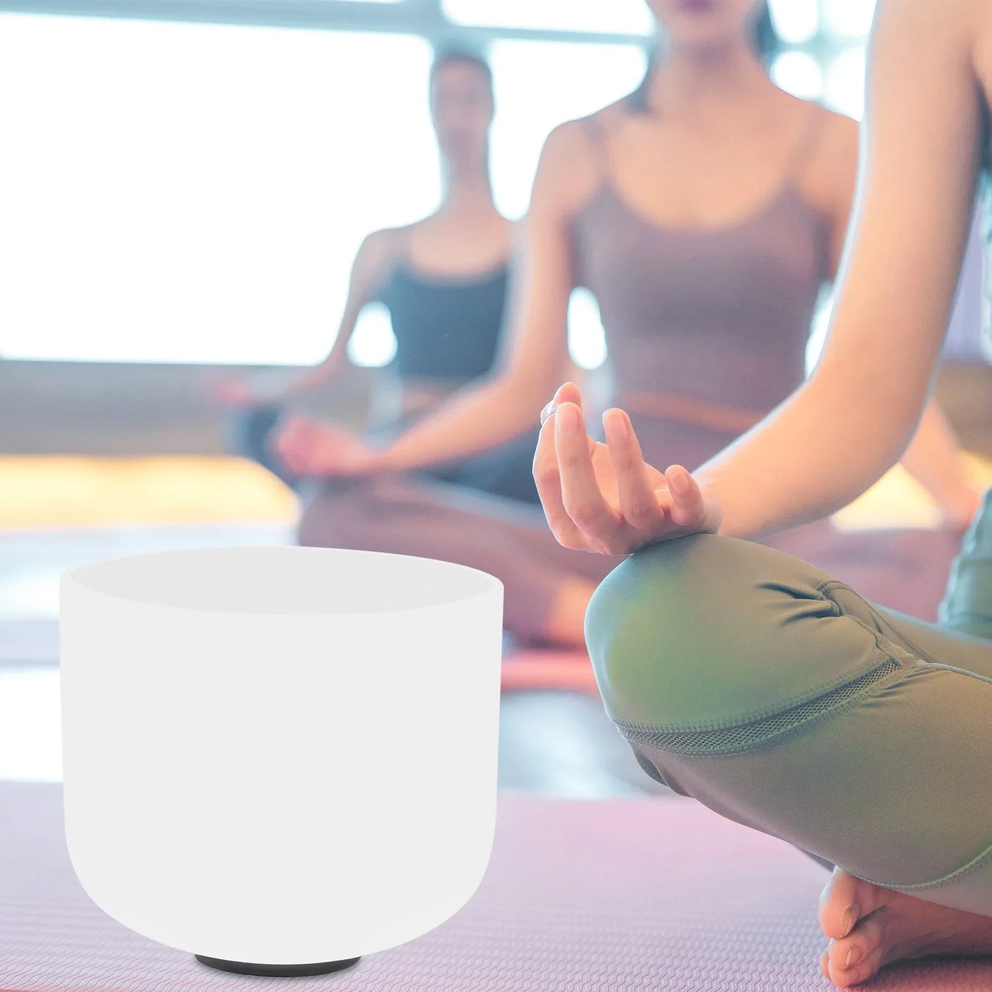 8 Inch Crystal Singing Bowl for Sound Healing Relaxation and Meditation