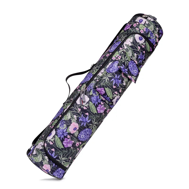 Printed Yoga Mat Bag for Men and Women Waterproof Fitness Backpack Cover